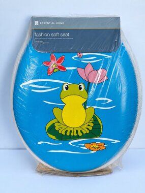 Vintage Essential Home “Lily Pad” Fashion Soft Seat Toilet Seat NOS Sealed
